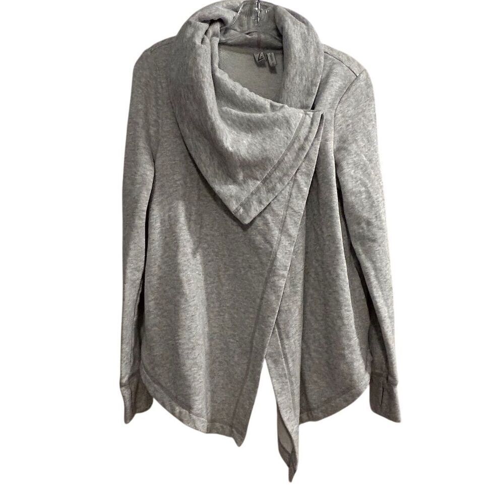 Zella Women's‎ Shooting Star Drape Gray Cardigan Sweater Size S Open Front